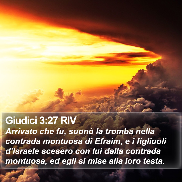 Giudici 3:27 RIV Bible Study