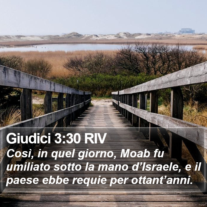 Giudici 3:30 RIV Bible Study