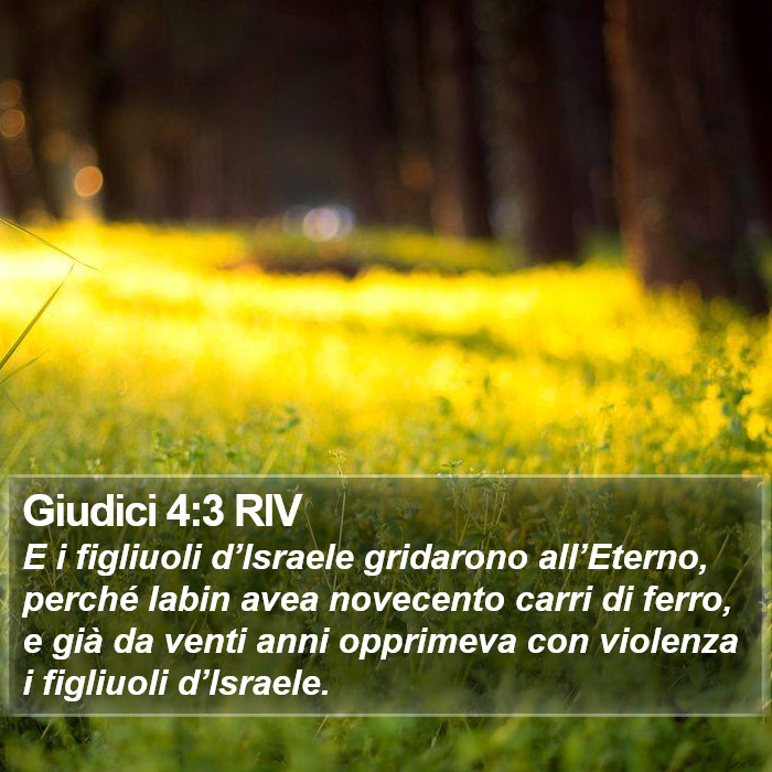 Giudici 4:3 RIV Bible Study