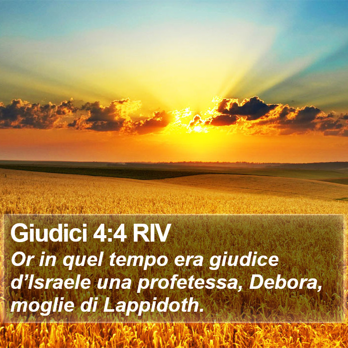 Giudici 4:4 RIV Bible Study