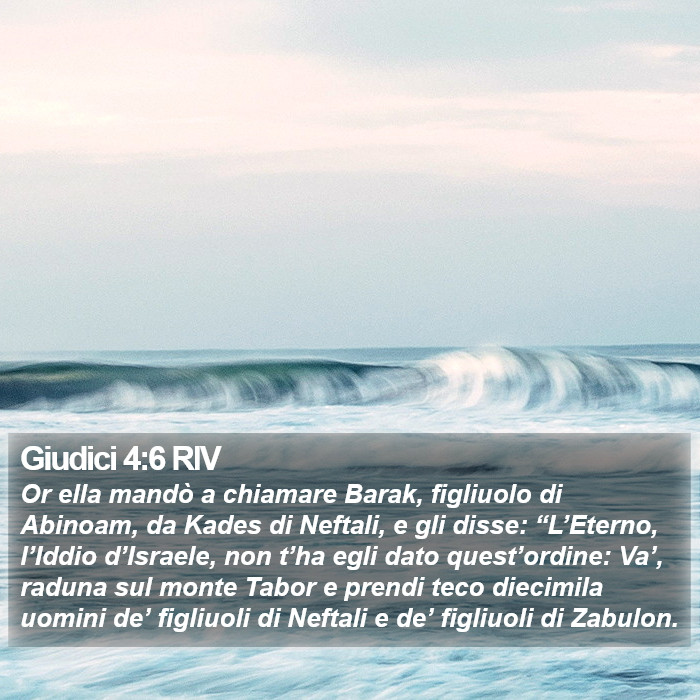 Giudici 4:6 RIV Bible Study