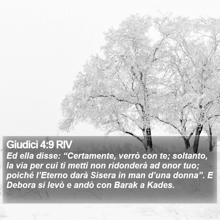 Giudici 4:9 RIV Bible Study