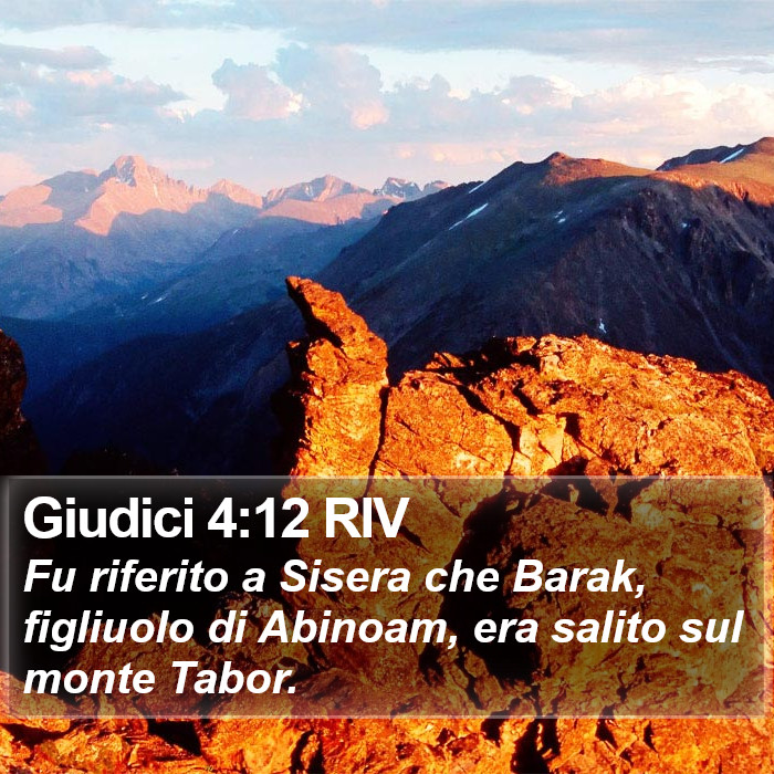 Giudici 4:12 RIV Bible Study