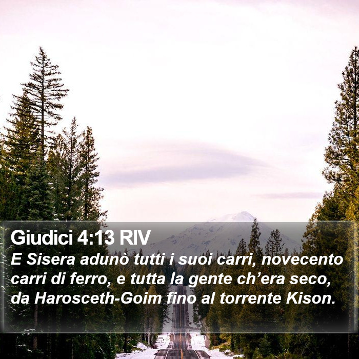 Giudici 4:13 RIV Bible Study