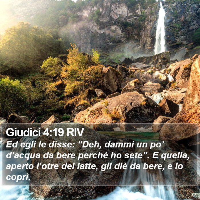 Giudici 4:19 RIV Bible Study