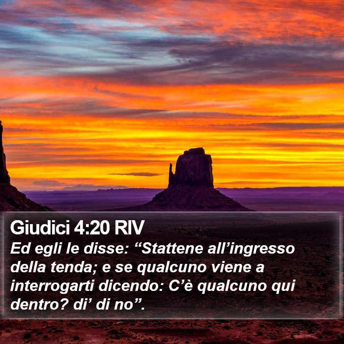 Giudici 4:20 RIV Bible Study