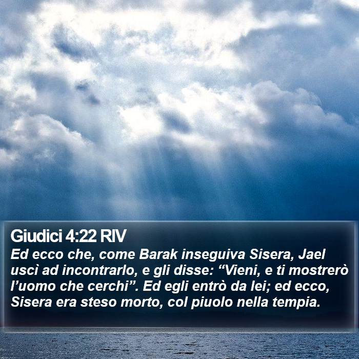 Giudici 4:22 RIV Bible Study