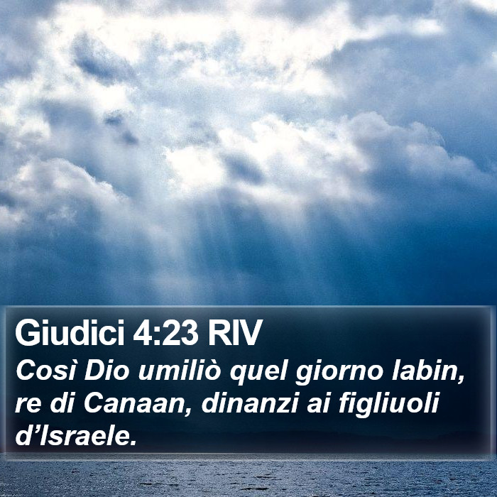 Giudici 4:23 RIV Bible Study