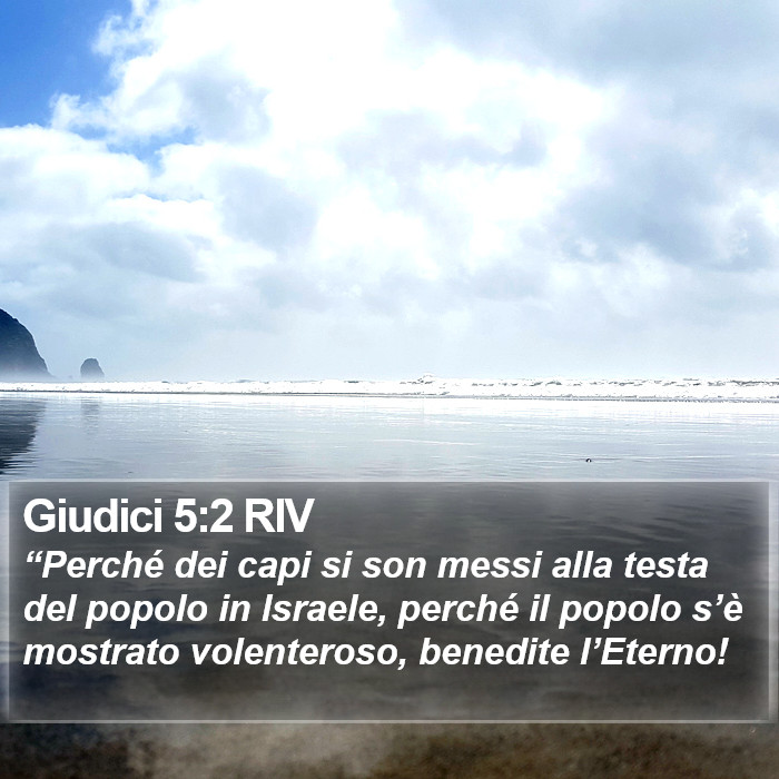 Giudici 5:2 RIV Bible Study