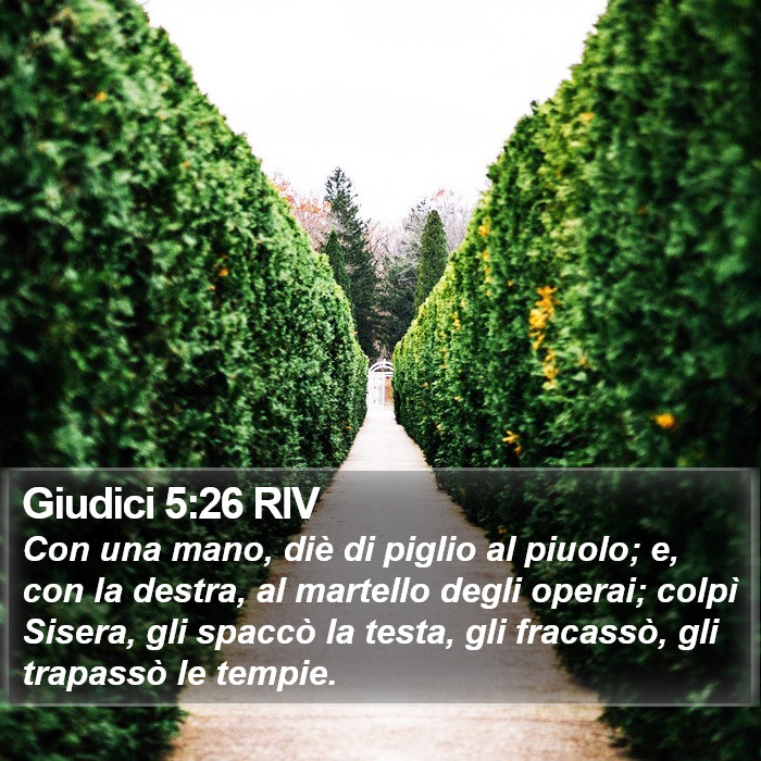 Giudici 5:26 RIV Bible Study