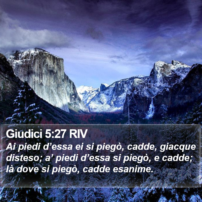 Giudici 5:27 RIV Bible Study