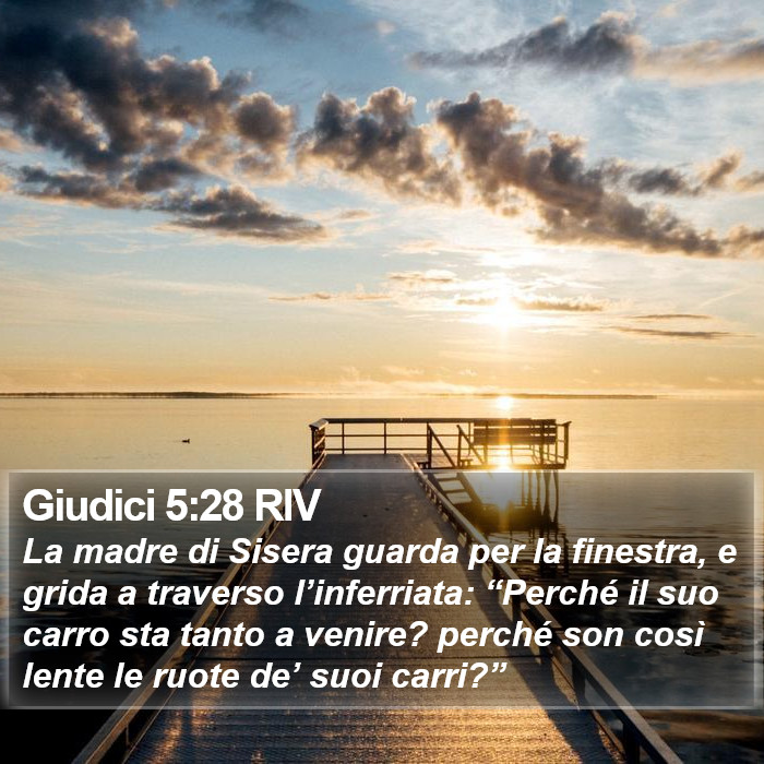 Giudici 5:28 RIV Bible Study