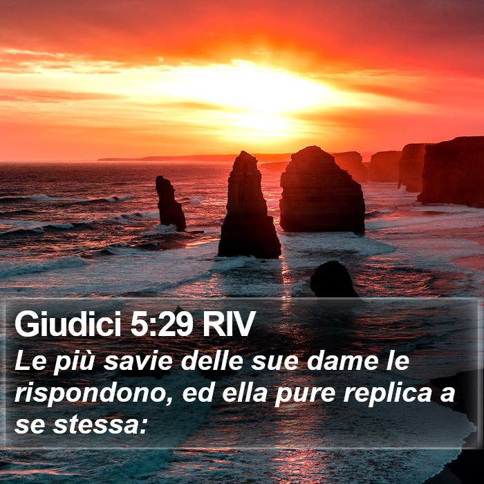 Giudici 5:29 RIV Bible Study