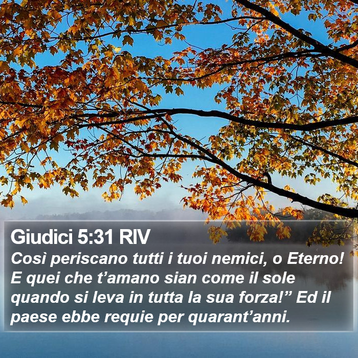 Giudici 5:31 RIV Bible Study