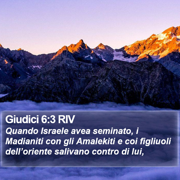 Giudici 6:3 RIV Bible Study