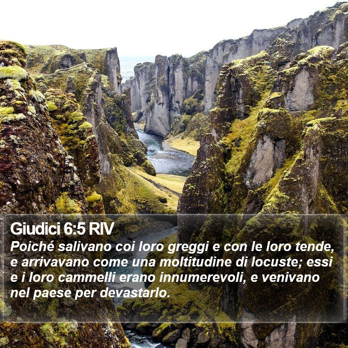 Giudici 6:5 RIV Bible Study