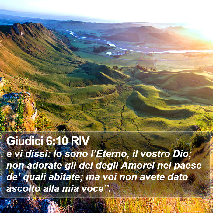 Giudici 6:10 RIV Bible Study