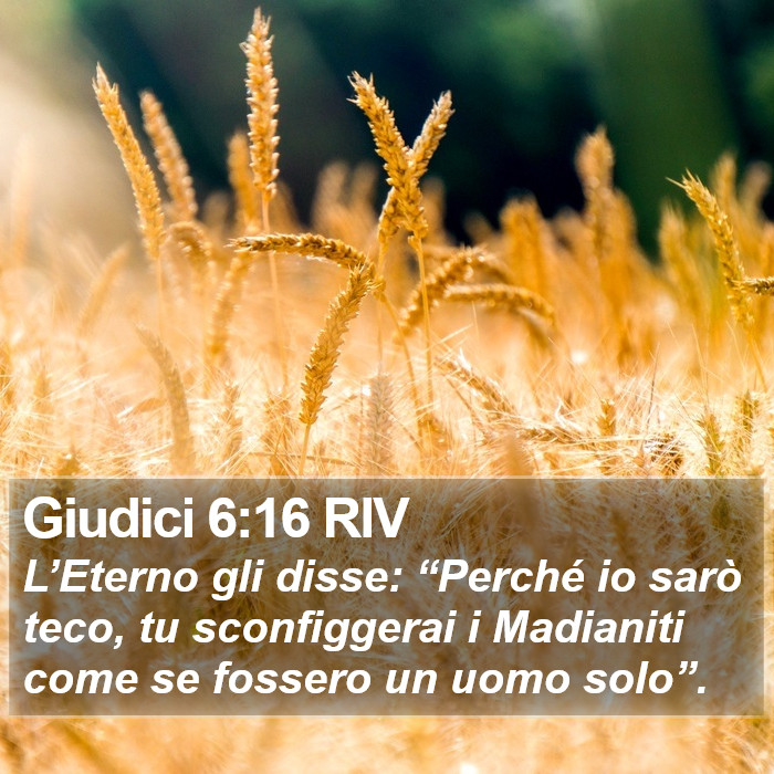 Giudici 6:16 RIV Bible Study