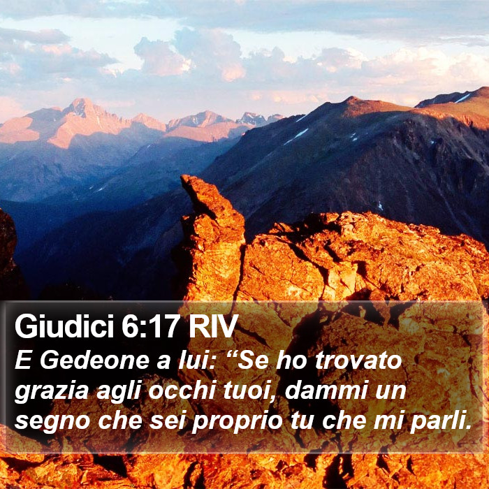 Giudici 6:17 RIV Bible Study