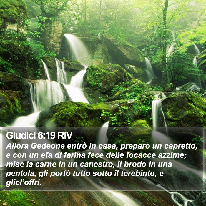 Giudici 6:19 RIV Bible Study