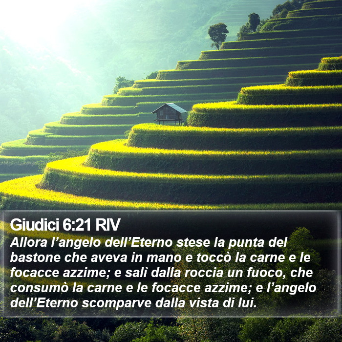 Giudici 6:21 RIV Bible Study