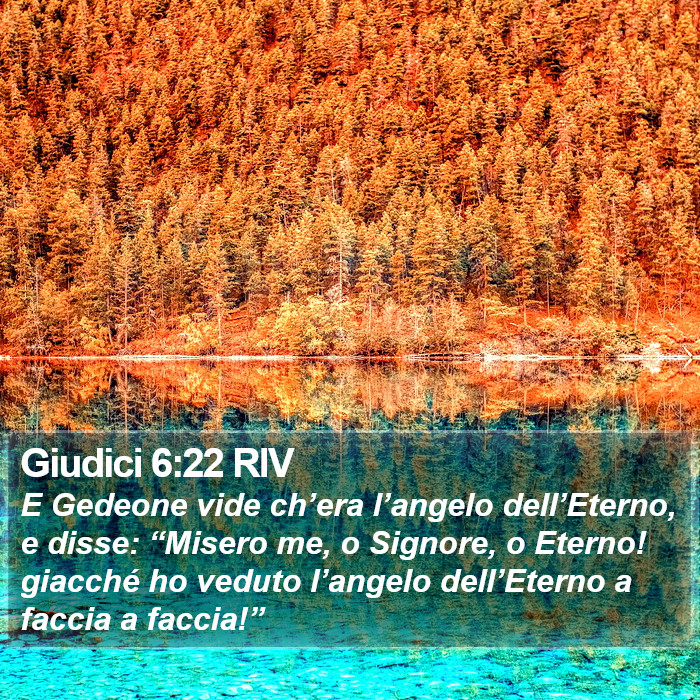 Giudici 6:22 RIV Bible Study