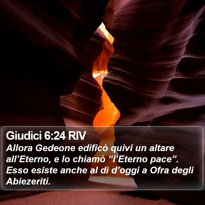 Giudici 6:24 RIV Bible Study