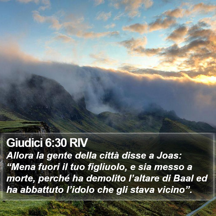 Giudici 6:30 RIV Bible Study