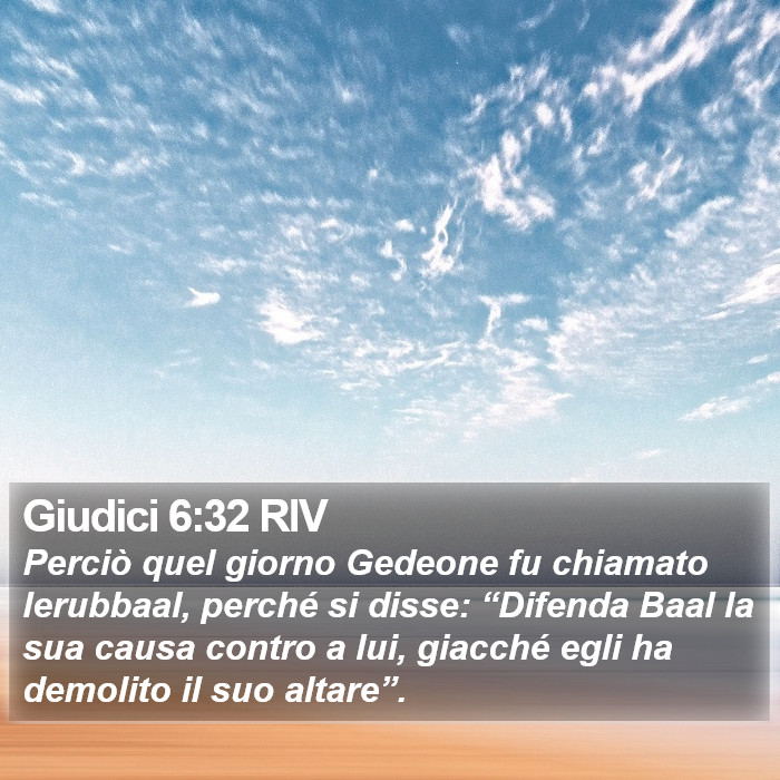 Giudici 6:32 RIV Bible Study