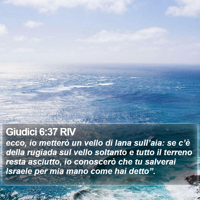 Giudici 6:37 RIV Bible Study