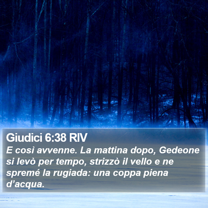 Giudici 6:38 RIV Bible Study
