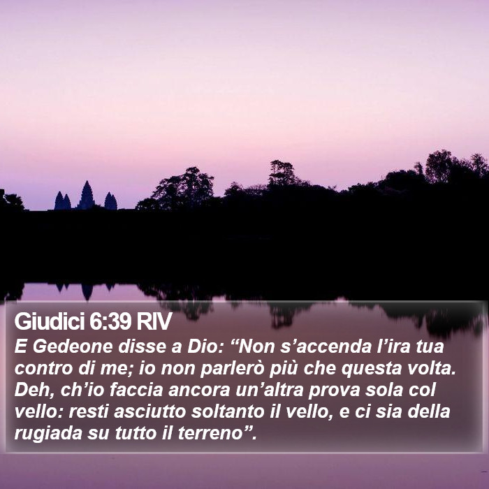 Giudici 6:39 RIV Bible Study