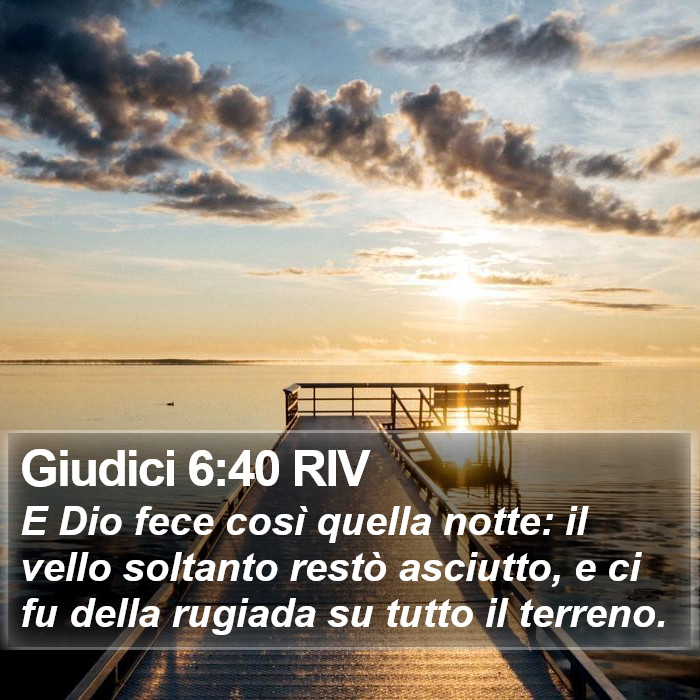Giudici 6:40 RIV Bible Study