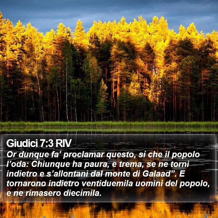 Giudici 7:3 RIV Bible Study