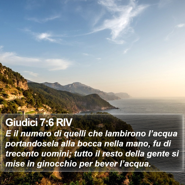 Giudici 7:6 RIV Bible Study