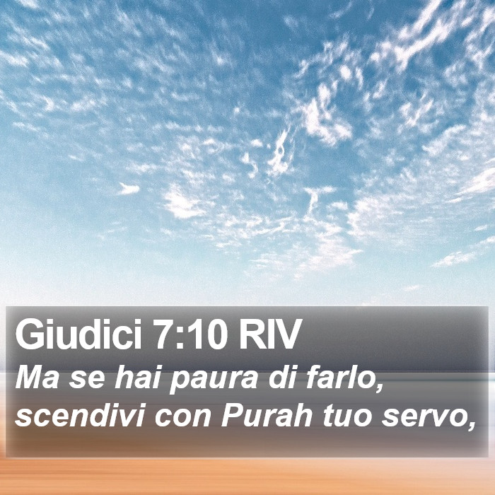 Giudici 7:10 RIV Bible Study