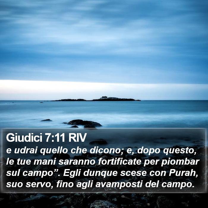 Giudici 7:11 RIV Bible Study