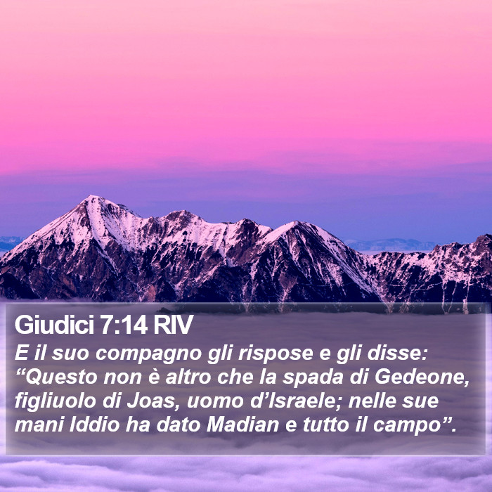 Giudici 7:14 RIV Bible Study