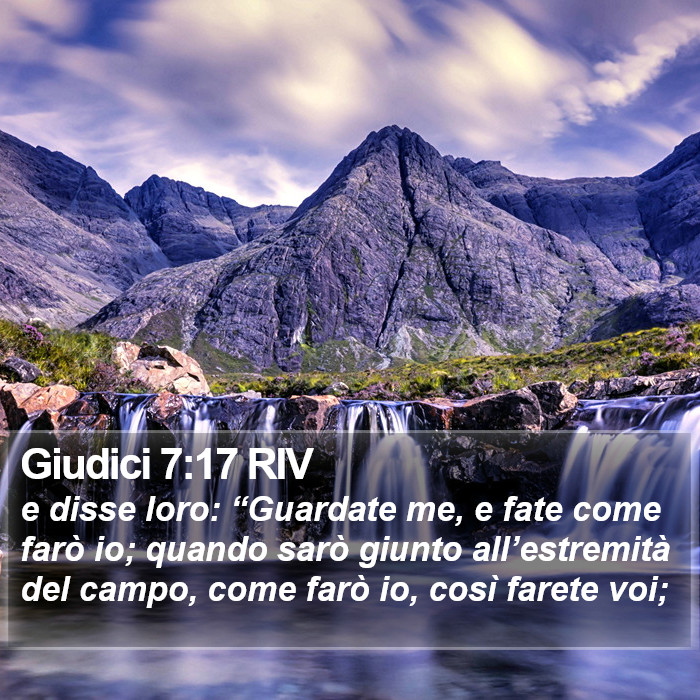 Giudici 7:17 RIV Bible Study