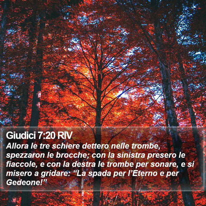 Giudici 7:20 RIV Bible Study