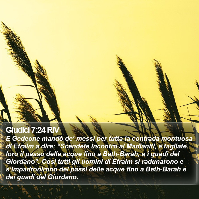 Giudici 7:24 RIV Bible Study