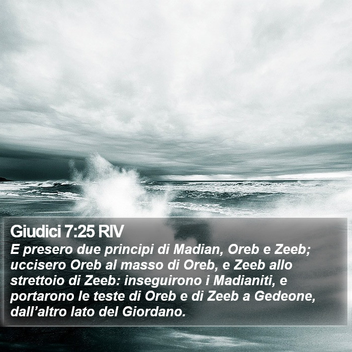 Giudici 7:25 RIV Bible Study