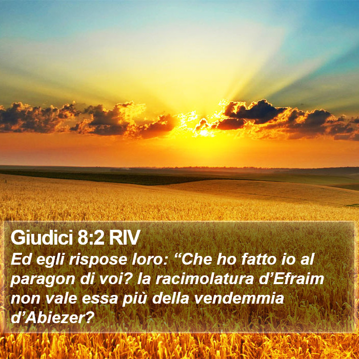 Giudici 8:2 RIV Bible Study