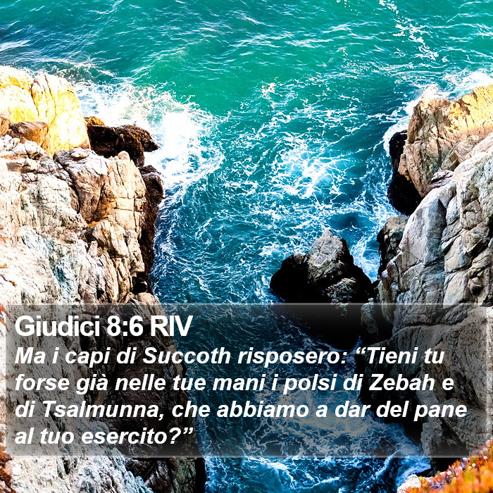 Giudici 8:6 RIV Bible Study