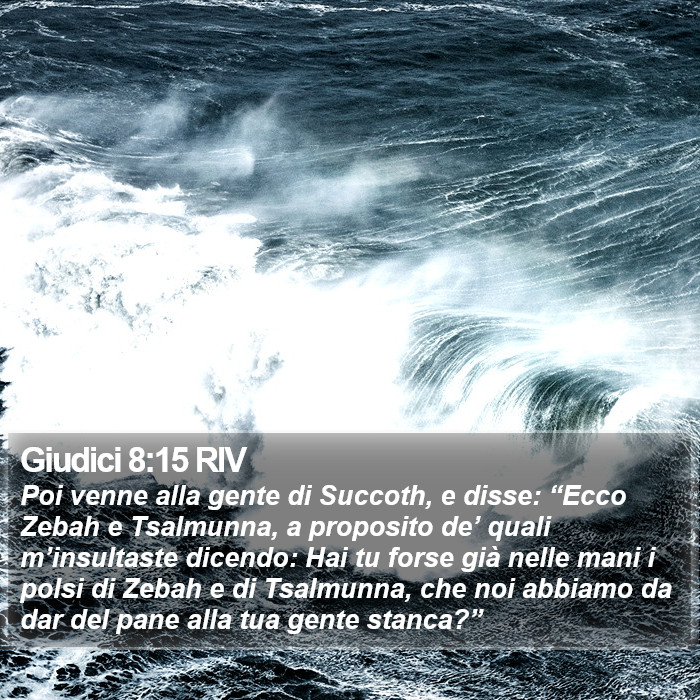 Giudici 8:15 RIV Bible Study