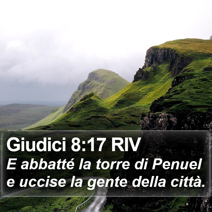 Giudici 8:17 RIV Bible Study