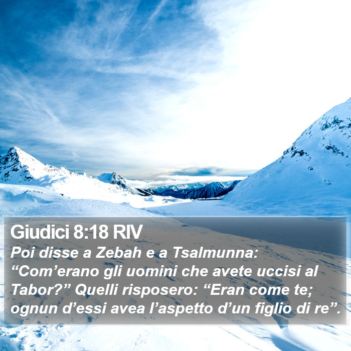 Giudici 8:18 RIV Bible Study