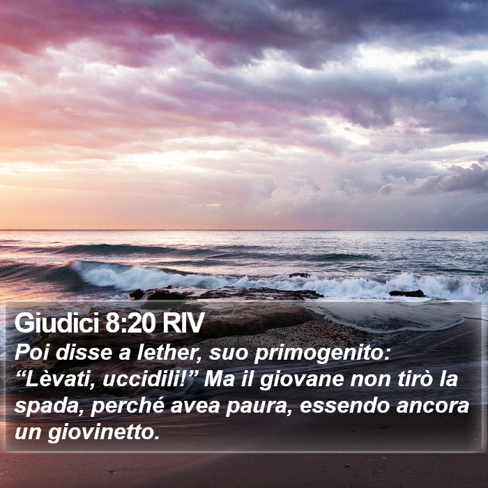 Giudici 8:20 RIV Bible Study