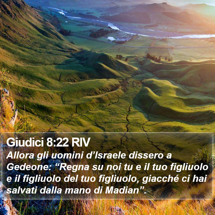 Giudici 8:22 RIV Bible Study