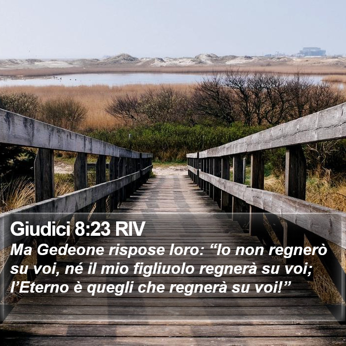 Giudici 8:23 RIV Bible Study